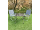 CAMPOUT BÜYÜK MASA +2 PLAJ SANDALYE SET