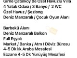 Girne Çatalköy, Günlük Kiralık 4+1 Villa 250 STG / +905338610484