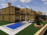 Girne Karşıyaka, Deniz Manzaralı Sıfır Satılık 3+1 Taş Villa 490.000 STG / +90533 881 09 02