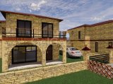 Girne Karşıyaka, Deniz Manzaralı Sıfır Satılık 3+1 Taş Villa 490.000 STG / +90533 881 09 02