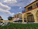 Girne Karşıyaka, Deniz Manzaralı Sıfır Satılık 3+1 Taş Villa 490.000 STG / +90533 881 09 02