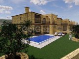 Girne Karşıyaka, Deniz Manzaralı Sıfır Satılık 3+1 Taş Villa 490.000 STG / +90533 881 09 02