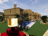 Girne Karşıyaka, Deniz Manzaralı Sıfır Satılık 3+1 Taş Villa 490.000 STG / +90533 881 09 02