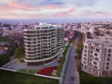 KKTC GİRNE MERKEZDE DENİZ VE DAĞ MANZARALI SATILIK 1+1 DAİRELER **