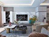 Kıbrıs İskele Long Beach Bölgesinde Bir Komplekste Satılık Bahçe Katı ve Çatı Teraslı 1+1 Daireler
