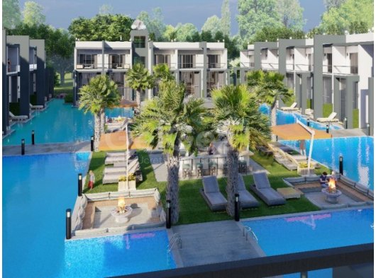 İskele Long Beach'te Proje Aşamasında Denize Sıfır Premium Kompleks Son 4 (1+0; 1+1 (Loft); 2+1) Penthouse 115.000 STG'den Başlayan Fiyatlar !
