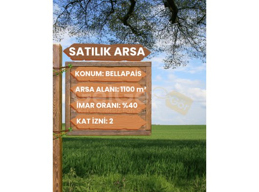 Girne Bellapais'de Muhteşem Lokasyonda Satılık, Bir Dönüm Arsa!