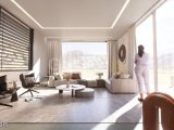 Kıbrıs Girne Çatalköy'de Dağ ve Deniz Manzaralı ve Havuzlu 4+1 Villa Satılık