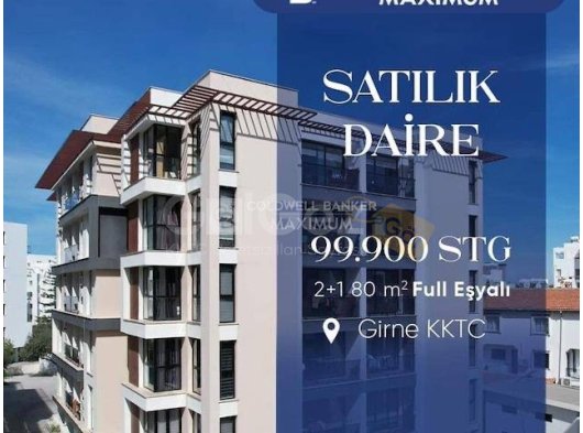 Girne Merkez'de Satılık 2+1 ve 3+1 Daireler