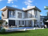Girne Ozanköy Bölgesinde Havuzlu ve Ebeveyn Banyolu Satılık 4+1 Villalar