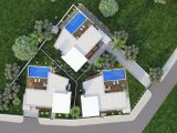 Girne Ozanköy Bölgesinde Havuzlu ve Ebeveyn Banyolu Satılık 4+1 Villalar