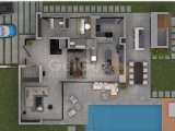 Lefkoşa Yenikent, Satılık Türk Koçanlı Lüks 4+1 Özel Havuzlu Villalar 799.000 STG / +905338881419