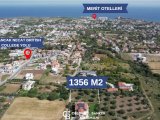 Kıbrıs Girne Alsancak Bölgesinde Necat British College'e Yürüyüş Mesafesinde Önü Kesilmeyen Dağ ve Deniz Manzaralı Satılık 1356 m2 Arazi