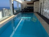 Girne Merkez Kiralık Yüzme Havuzlu Penthouse 1600 STG/+905338881419