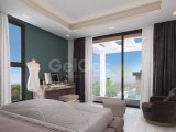 Girne Zeytinlik Muhteşem Konumda Satılık Deniz ve Dağ Manzaralı 4+1 Villa 750.000 STG/+905338881419