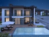 Girne Zeytinlik Muhteşem Konumda Satılık Deniz ve Dağ Manzaralı 4+1 Villa 750.000 STG/+905338881419
