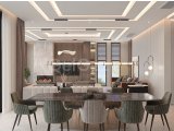EDREMIT BOLGESINDE DAG VE DENIZ MANZARALI 4+1 MODERN VILLALAR