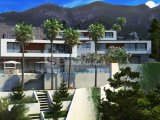 Kıbrıs Girne Bellapais te Türk Tapulu Ful Deniz Manzaralı Ultra Lüks Satılık 4+1 Villalar