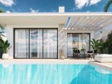 Kıbrıs Girne Esentepe de Ful Deniz Manzaralı Havuzlu Tek Katlı Villa