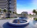 Kıbrıs İskele Long Beach Grand Sapphire de A blok Taşınmaya Hazır Ful Eşyalı Masrafları Ödenmiş Stüdyo Daire
