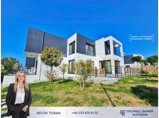Tek Yetkili Kıbrıs Girne Çatalköy de Özel Dekore Edilmiş Satılık 3+1 Lüks Çok Özel Villa