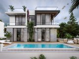 Girne Edremit Bölgesinde Deniz Manzaralı 3+1 Lüks Villalar