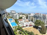 Girne Merkez Akacan Elegance Sitesi Kiralık 3+1 Lüks Daire, Deniz ve Havuz Manzaralı