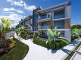 KIBRIS GİRNE LAPTA BÖLGESİNDE HAVUZLU SİTE İÇERİSİNDE BAHÇE KATI VEYA ÇATI TERASLI SATILIK 2+1 DAİRE
