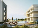 Kıbrıs Girne Lapta Bölgesinde Türk Tapulu Havuzlu Site İçerisinde Satılık 2+1 Teraslı Daire