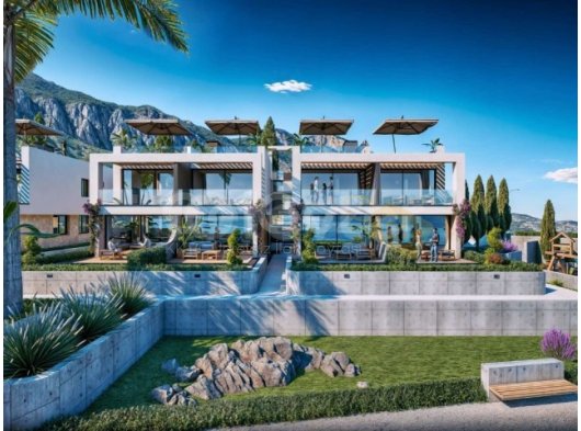 Lapta’da Full Deniz Manzaralı 2+1 Bahçe Katı ve Penthouse Daireler