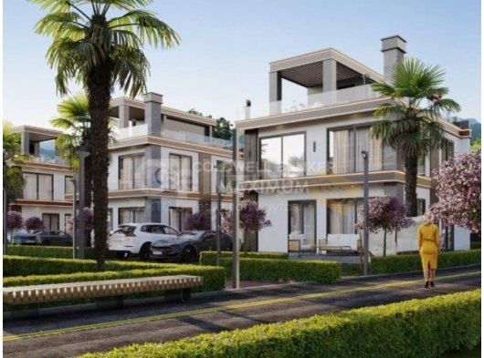 Kaçırılmayacak Fırsat Kıbrıs Girne Lapta da Denize Yakın 350 m2 Arsa İçinde 4+1 Ödeme Planlı Villalar