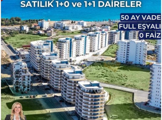 Kaçırılmayacak Kampanya İskele Longbeach de Denize Yürüme Mesafesinde Taşınmaya Hazır Ful Eşyalı 50 Ay Vadeli 2+1 Daireler