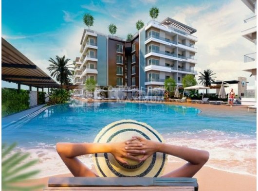 Kaçırılmayacak Fırsat TÜRK TAPULU KKTC İskele Long Beach de Satılık Ödeme Planlı 1+1 Daireler