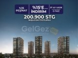 Long Beach, İskele'de Satılık Daire