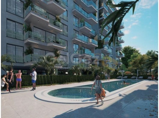 Kıbrıs Lefkoşa Minareliköy de Havuzlu Sitede Satılık Ödeme Planlı 1+1 Daireler