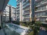 Kıbrıs Lefkoşa Minareliköy de Havuzlu Sitede Satılık Ödeme Planlı 1+1 Daireler