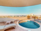KKTC Girne Merkezde Site İçerisinde Özel Teras Yüzme Havuzlu Satılık 4+1 Tripleks Penthouse