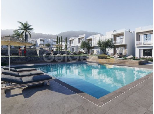 KKTC Girne Karşıyaka'da Site İçerisinde Ödeme Planlı Satılık 2+1 Bahçeli Daire