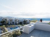 KKTC Girne Karşıyaka'da Site İçerisinde Ödeme Planlı Satılık 1+1 Teraslı Penthouse Daire