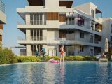 Kıbrıs Girne Lapta Bölgesinde Türk Tapulu Havuzlu Site İçerisinde Satılık 2+1 Daire