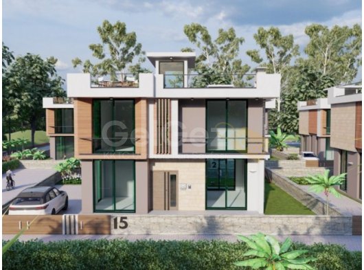 KKTC Girne Lapta'da Takas İmkanlı Denize Yürüyüş Mesafesinde Satılık 3+1 Villa