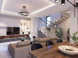 KKTC İskele Long Beach'te Merit Royal Garden'a 750 Metre Site İçerisinde Satılık 3+1 İkiz Villa