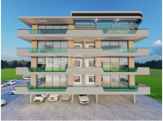 Lefke bölgesinde projesiyle birlikte satılık Türk malı apartmanlık arsa