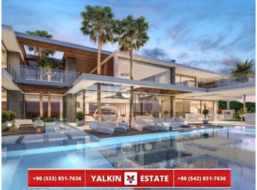 GİRNE BELLAPAİSTE PROJE HALİNDE 1000 METRE KARE 7 YATAK ODALI SAUNALI TÜRK HAMAMLI ULTRA LÜX ÖNÜ KAPANMAZ MANZARALI SATILIK VİLLA