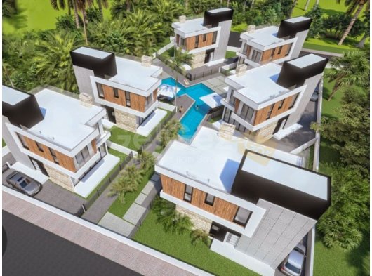 6 VİLLA VİZELENMİŞ PROJESİ İLE SATILIK 2 DÖNÜM ARSA