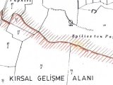Girne Akdeniz köyünde satılık 4288,70 m2 Türk koçanlı %35 imar izinli arsa