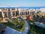 Girne Edremit’te Eşsiz Deniz ve Dağ Manzaralı Lüks 1+1 Bahçeli Daire!