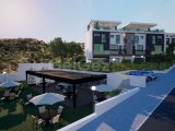 Girne Edremit’te Eşsiz Deniz ve Dağ Manzaralı Lüks 1+1 Bahçeli Daire!