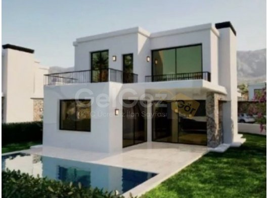 Girne Edremit'te satılık 4+1 muhteşem üç katlı villa!