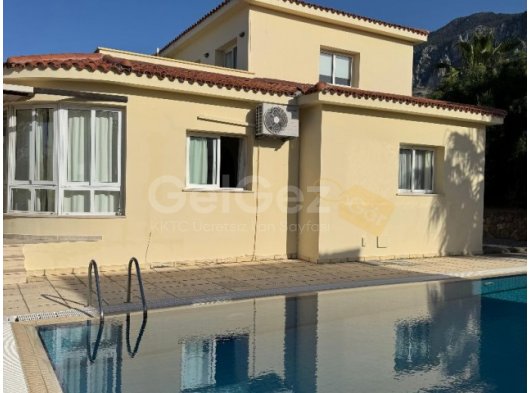 Girne, Lapta bölgesinde kiralık 3+1 villa